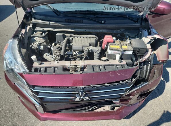 ML32AUHJ2RH019063 2024 MITSUBISHI MIRAGE Burgundy VIN sticker view