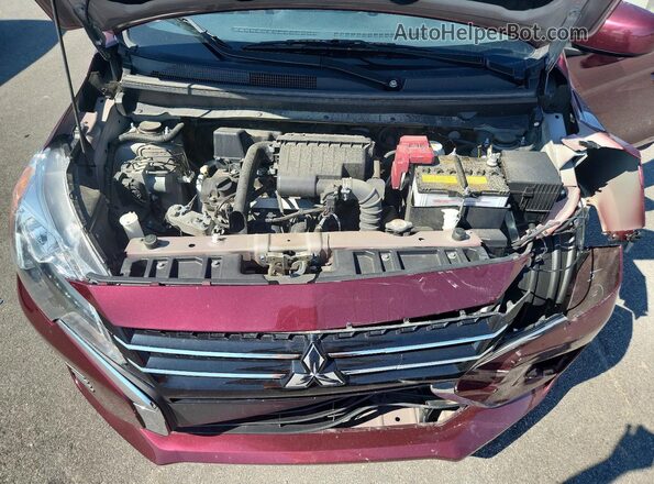 ML32AUHJ2RH019063 2024 MITSUBISHI MIRAGE Burgundy Rear interior view