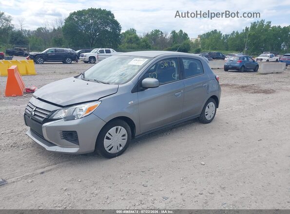 ML32AUHJ3MH009117 2021 MITSUBISHI MIRAGE Gray წინა მარცხენა ხედი სამი მეოთხედიდან
