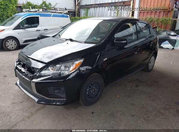 ML32AUHJ3RH007293 2024 MITSUBISHI MIRAGE Black წინა მარცხენა ხედი სამი მეოთხედიდან