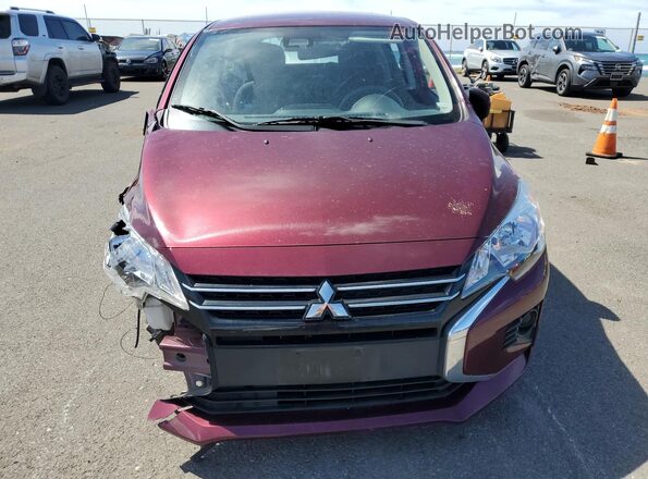 ML32AUHJ3RH010503 2024 MITSUBISHI MIRAGE Темно-бордовый Вид наклейки с VIN-кодом