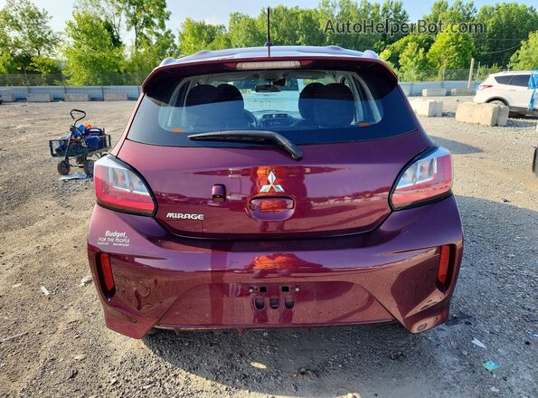 ML32AUHJ4NH003330 2022 MITSUBISHI MIRAGE Burgundy Widok z tyłu