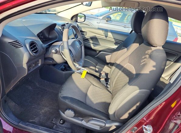 ML32AUHJ4NH003330 2022 MITSUBISHI MIRAGE Burgundy Widok wnętrza z przodu