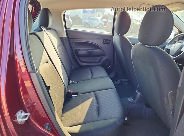 ML32AUHJ4NH003330 2022 MITSUBISHI MIRAGE Burgundy Widok wnętrza z tyłu
