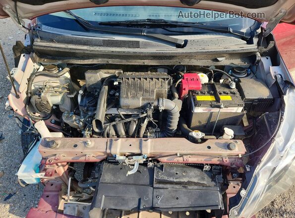 ML32AUHJ4NH003330 2022 MITSUBISHI MIRAGE Burgundy Widok komory silnika