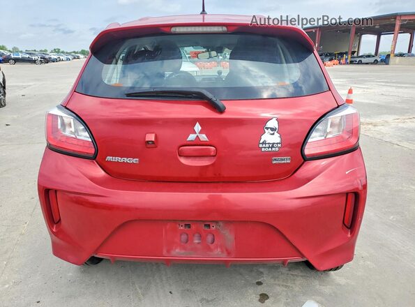 ML32AUHJ4NH009774 2022 MITSUBISHI MIRAGE Red Вид ззаду