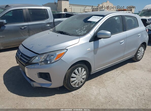 ML32AUHJ4RH012325 2024 MITSUBISHI MIRAGE Silver წინა მარცხენა ხედი სამი მეოთხედიდან