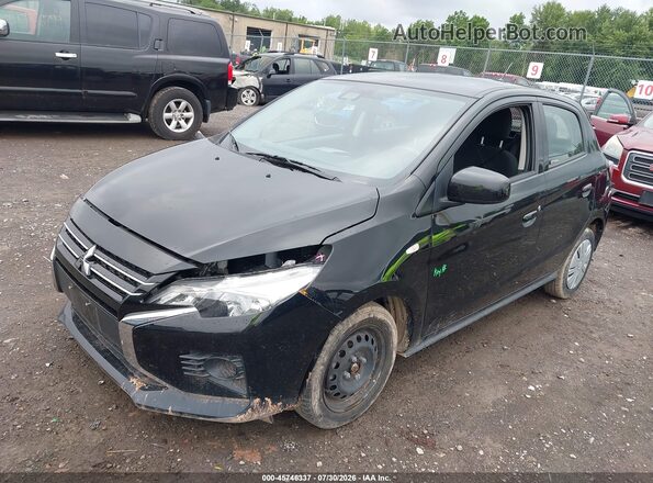 ML32AUHJ4RH019890 2024 MITSUBISHI MIRAGE Черный Передняя левая четверть