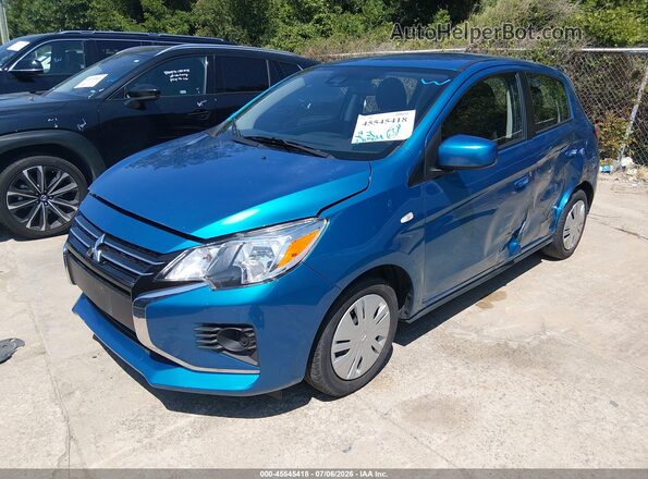ML32AUHJ4RH028038 2024 MITSUBISHI MIRAGE Blue წინა მარცხენა ხედი სამი მეოთხედიდან