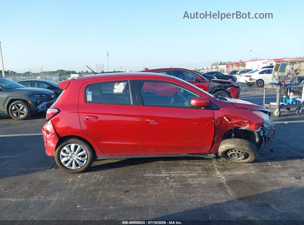 ML32AUHJ5MH003111 2021 MITSUBISHI MIRAGE Red Instrument cluster view