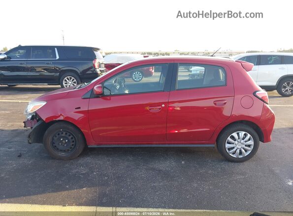 ML32AUHJ5MH003111 2021 MITSUBISHI MIRAGE Red Rear interior view