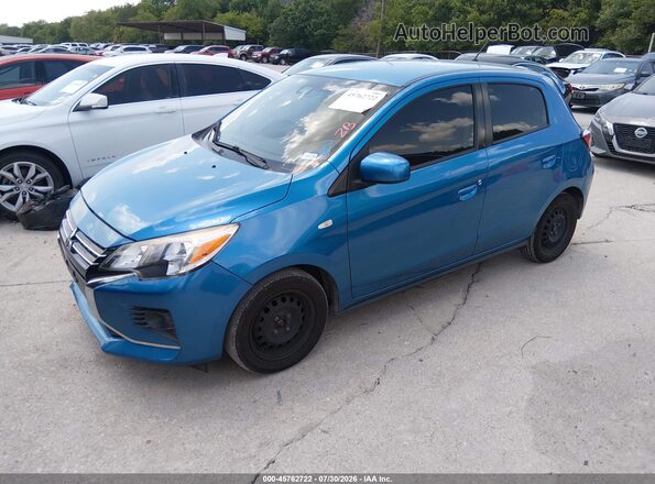 ML32AUHJ5MH005232 2021 MITSUBISHI MIRAGE Blue Front left