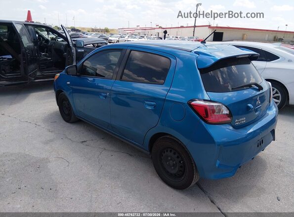 ML32AUHJ5MH005232 2021 MITSUBISHI MIRAGE Blue Rear left