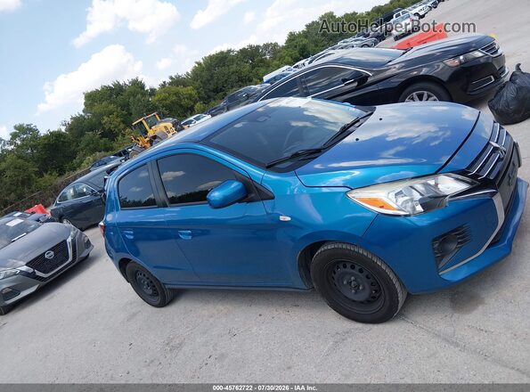 ML32AUHJ5MH005232 2021 MITSUBISHI MIRAGE Blue Rear interior view