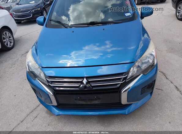 ML32AUHJ5MH005232 2021 MITSUBISHI MIRAGE Blue Instrument cluster view