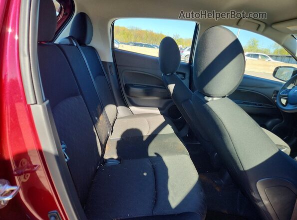 ML32AUHJ5RH008705 2024 MITSUBISHI MIRAGE Burgundy Vista de los asientos traseros
