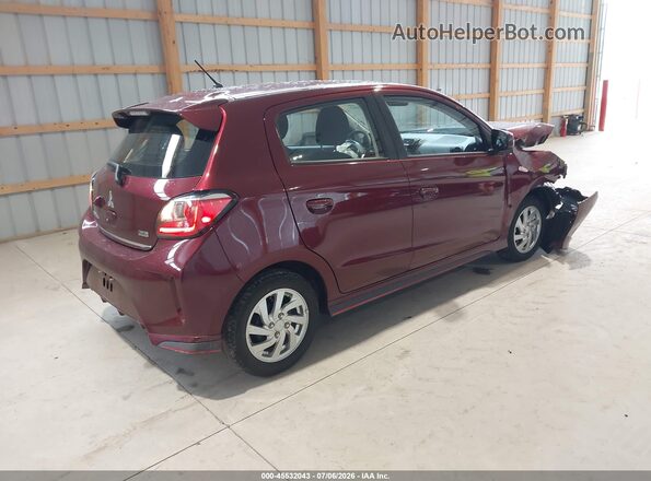 ML32AUHJ5RH026119 2024 MITSUBISHI MIRAGE Maroon უკანა მარჯვენა