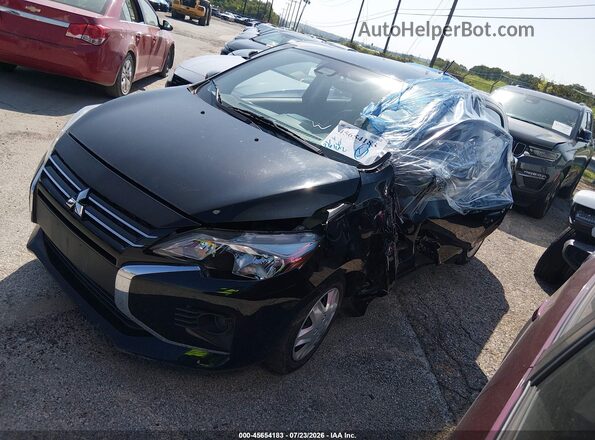 ML32AUHJ5RH032731 2024 MITSUBISHI MIRAGE Black Առջևի ձախ երեք քառորդ տեսարան