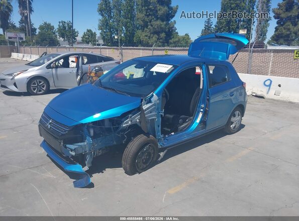 ML32AUHJ6RH038182 2024 MITSUBISHI MIRAGE Blue Vista tres cuartos delantera izquierda