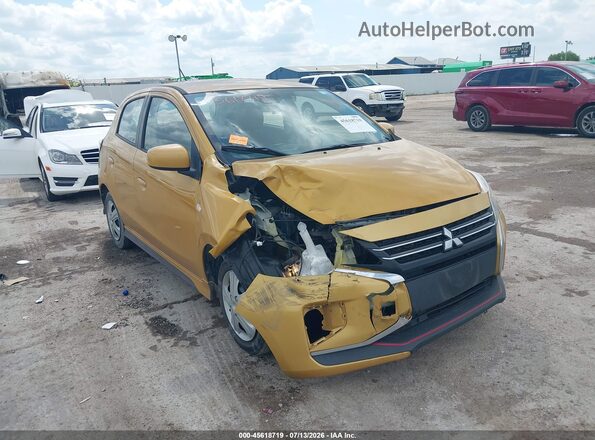 ML32AUHJ7NH007906 2022 MITSUBISHI MIRAGE Yellow Вид спереду