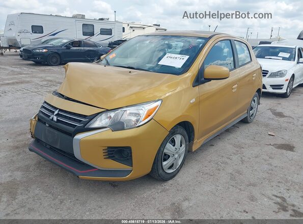 ML32AUHJ7NH007906 2022 MITSUBISHI MIRAGE Yellow Передня ліва чверть