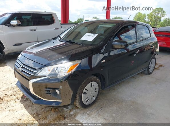 ML32AUHJ8MH011087 2021 MITSUBISHI MIRAGE Black Vista tres cuartos delantera izquierda