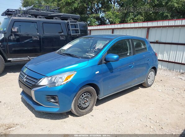 ML32AUHJ8RH020945 2024 MITSUBISHI MIRAGE Blue Առջևի ձախ երեք քառորդ տեսարան