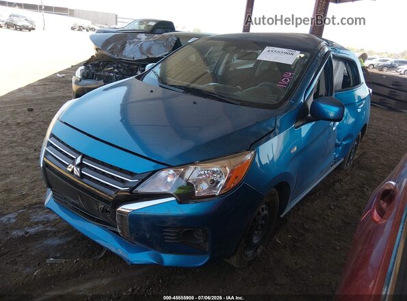 ML32AUHJ8RH026681 2024 MITSUBISHI MIRAGE Blue წინა მარცხენა ხედი სამი მეოთხედიდან