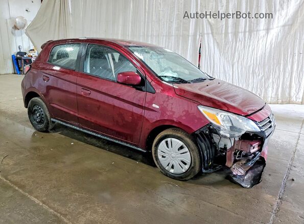ML32AUHJ8RH028365 2024 MITSUBISHI MIRAGE Burgundy Передня права чверть