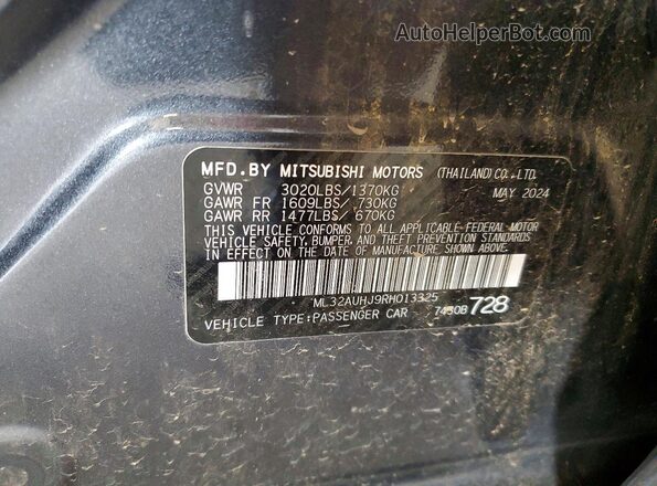 ML32AUHJ9RH013325 2024 MITSUBISHI MIRAGE Gray Շարժիչի բաժամունքի տեսք