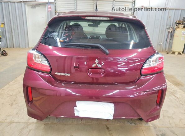ML32AUHJ9RH020985 2024 MITSUBISHI MIRAGE Burgundy Vista trasera