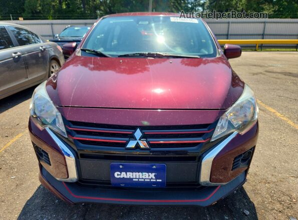 ML32AUHJXMH004111 2021 MITSUBISHI MIRAGE Maroon Widok z przodu