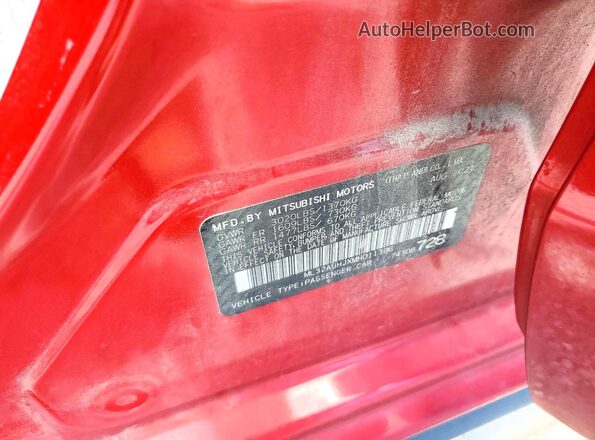 ML32AUHJXMH011396 2021 MITSUBISHI MIRAGE Красный Вид подкапотного пространства