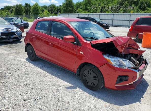 ML32AUHJXMH011396 2021 MITSUBISHI MIRAGE Красный Передняя правая четверть