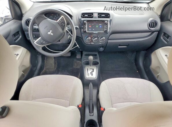 ML32F3FJ0KHF07807 2019 MITSUBISHI MIRAGE Silver Widok deski rozdzielczej