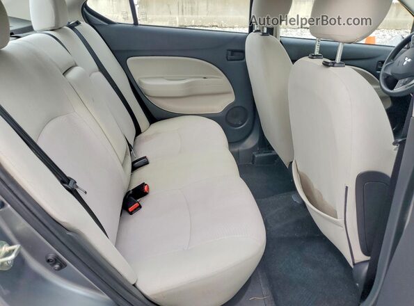 ML32F3FJ0KHF07807 2019 MITSUBISHI MIRAGE Silver Widok tylnych siedzeń