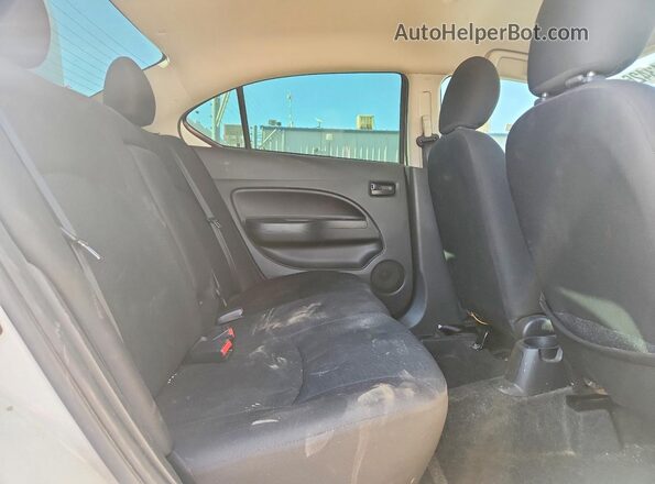 ML32F3FJ0KHF13851 2019 MITSUBISHI MIRAGE White Հետևի նստատեղերի տեսք