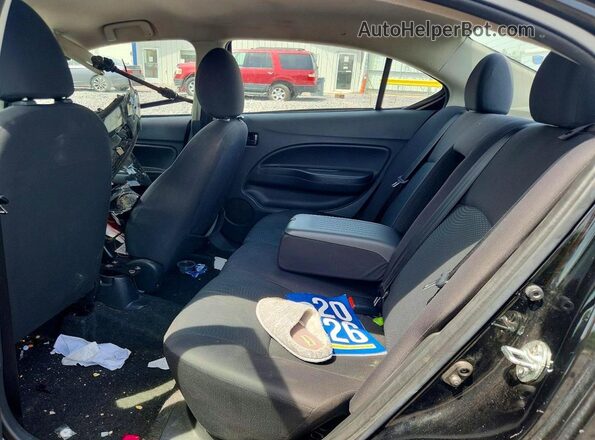 ML32F3FJ0KHF14921 2019 MITSUBISHI MIRAGE Black Vista de los asientos traseros