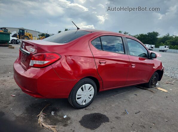 ML32F3FJ1JHF06146 2018 MITSUBISHI MIRAGE Burgundy Задня права чверть