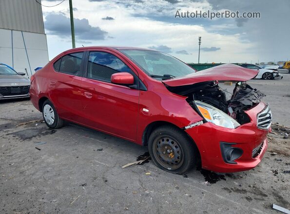 ML32F3FJ1JHF06146 2018 MITSUBISHI MIRAGE Burgundy Передня права чверть