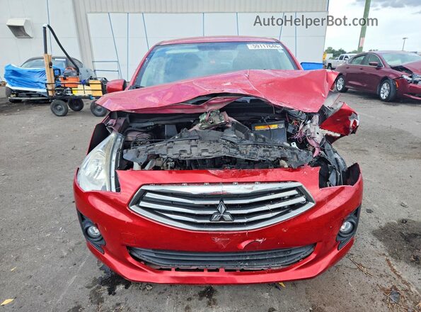 ML32F3FJ1JHF06146 2018 MITSUBISHI MIRAGE Burgundy Вид спереду