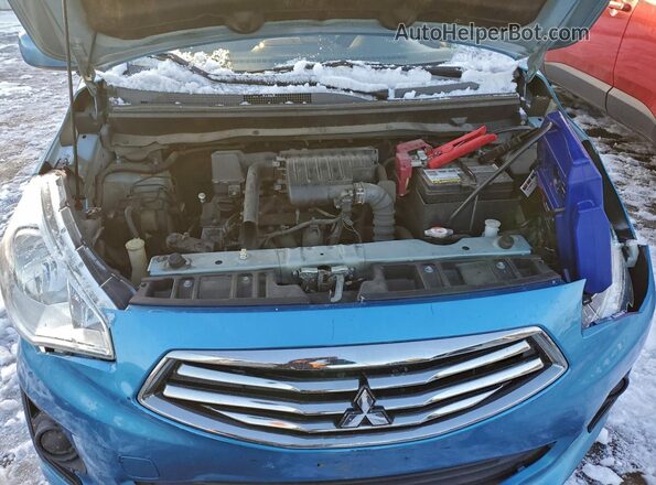 ML32F3FJ1JHF07233 2018 MITSUBISHI MIRAGE Blue Սալոնի հետևի տեսք