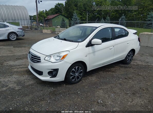 ML32F3FJ1JHF11346 2018 MITSUBISHI MIRAGE G4 White წინა მარცხენა ხედი სამი მეოთხედიდან