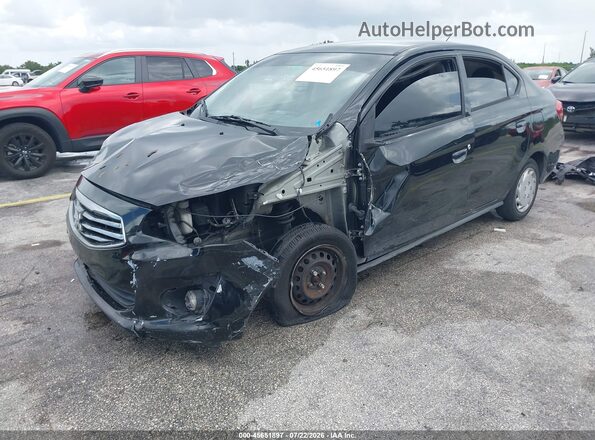 ML32F3FJ1KHF04575 2019 MITSUBISHI MIRAGE G4 Черный Передняя левая четверть