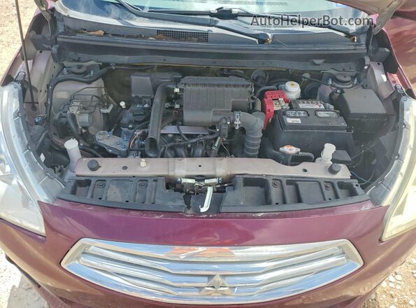 ML32F3FJ1KHF12157 2019 MITSUBISHI MIRAGE Purple Vista interior trasera