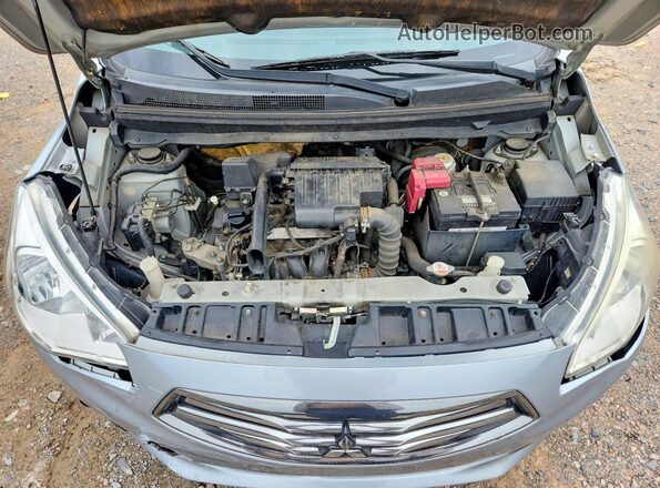 ML32F3FJ3HH001393 2017 MITSUBISHI MIRAGE Silver Widok wnętrza z tyłu
