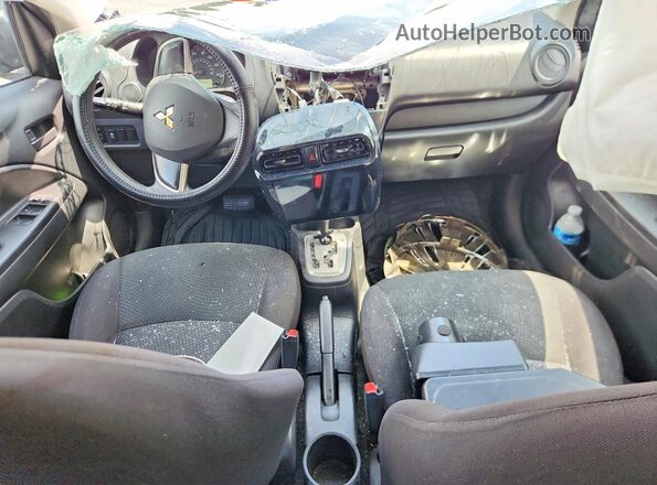 ML32F3FJ3HHF15330 2017 MITSUBISHI MIRAGE Silver წინა პანელის ხედი