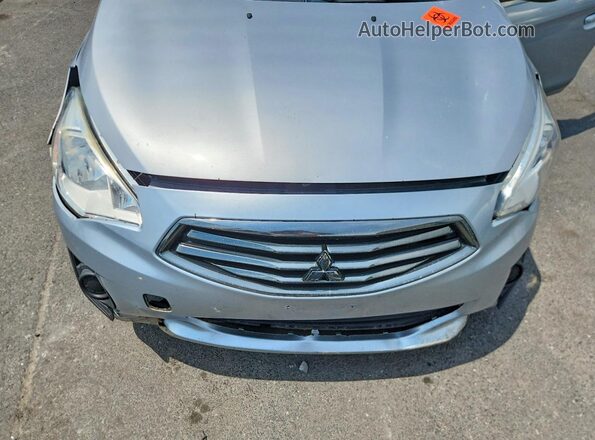 ML32F3FJ3HHF15330 2017 MITSUBISHI MIRAGE Silver უკანა სალონის ხედი