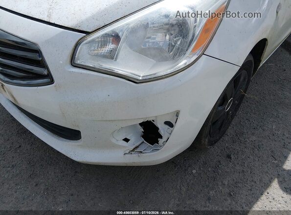 ML32F3FJ3JHF05337 2018 MITSUBISHI MIRAGE G4 White Widok z przodu