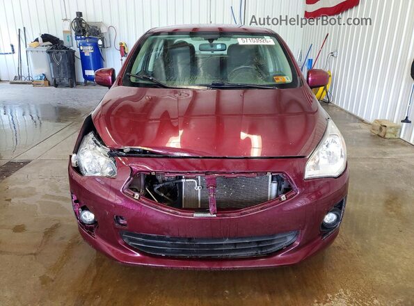 ML32F3FJ3JHF07184 2018 MITSUBISHI MIRAGE Purple წინა ხედი